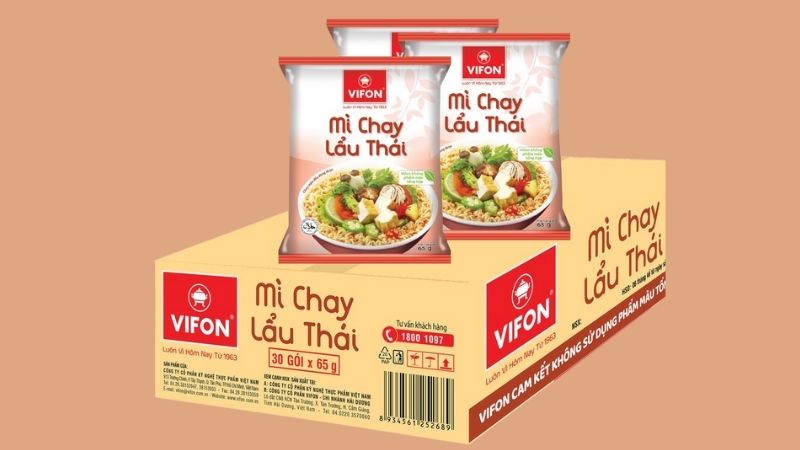 Mì chay vị lẩu thái Vifon