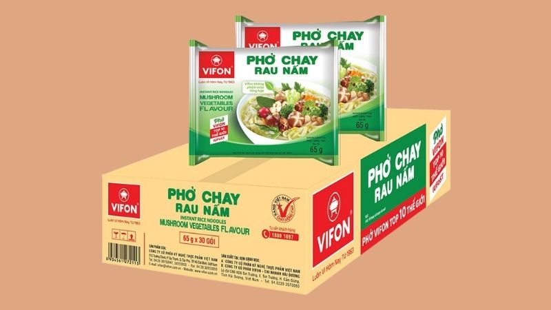 Phở chay rau nấm Vifon