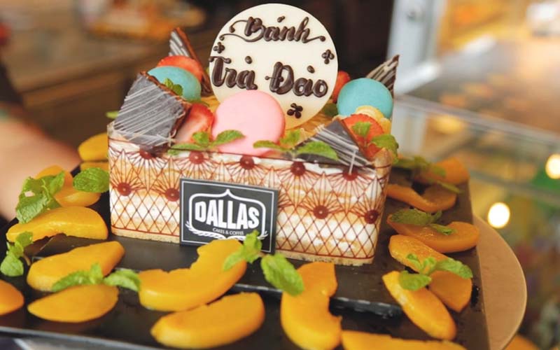 Một mẫu bánh kem ở Dallas Cake and Coffee