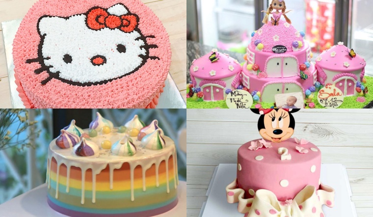 20+ mẫu bánh sinh nhật cho bé gái có tạo hình dễ thương, xinh xắn