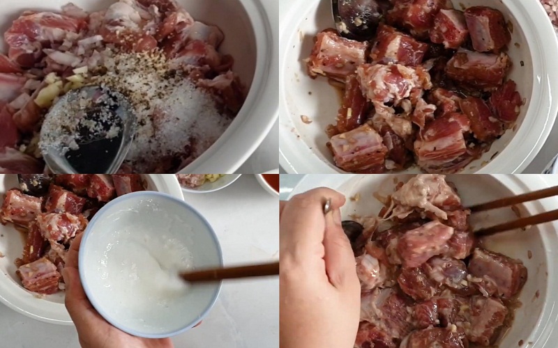 Các bước ướp sườn