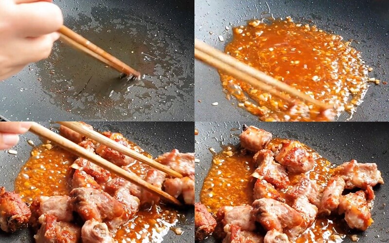 Làm sườn sốt me