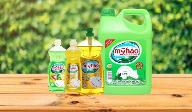 Điểm qua các loại nước rửa chén Mỹ Hảo giá bình dân và quen thuộc