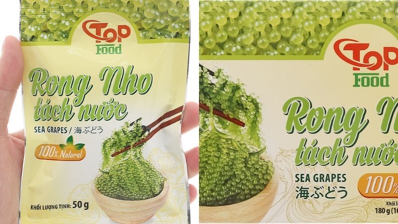 Bao bì rong nho tách nước Top Food