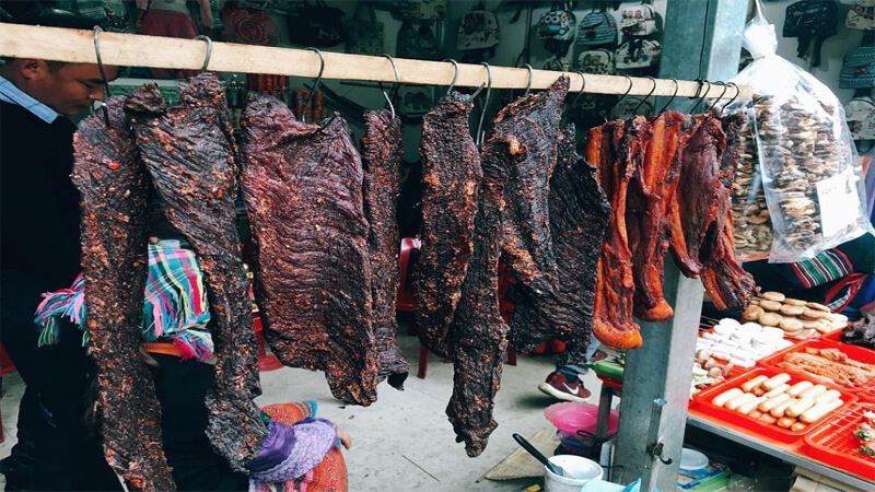 Buffalo meat in the kitchen of Tuyen Quang