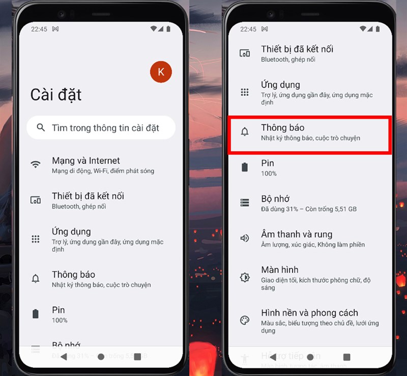 cách sử dụng tính năng tạm ẩn thông báo Android 12