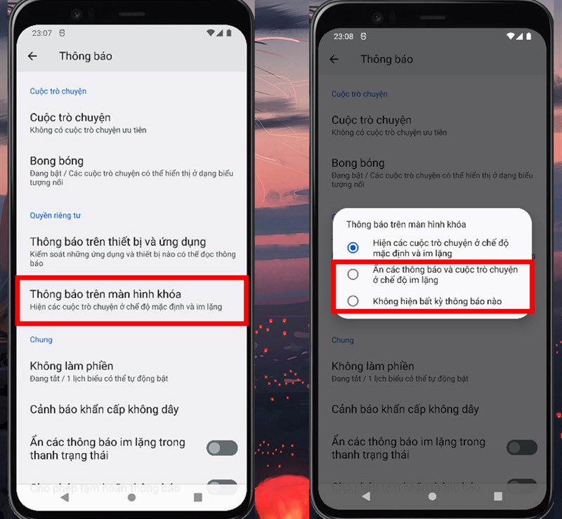 cách sử dụng tính năng tạm ẩn thông báo Android 12