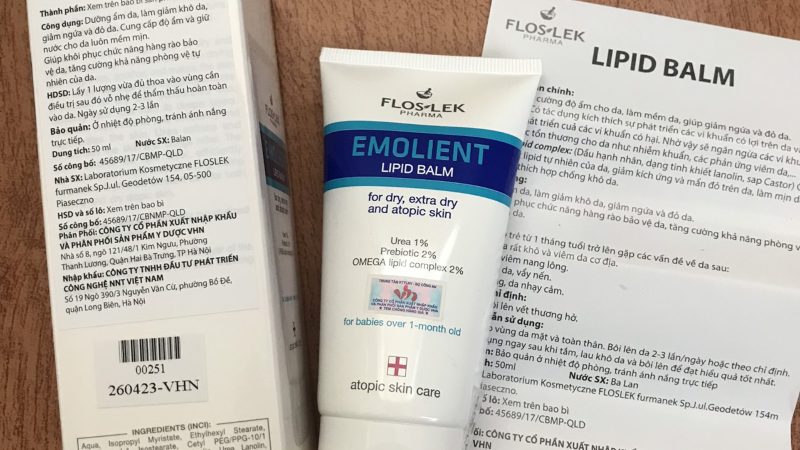 Cách sử dụng kem dưỡng ẩm Floslek Pharma Emolient Lipid Balm