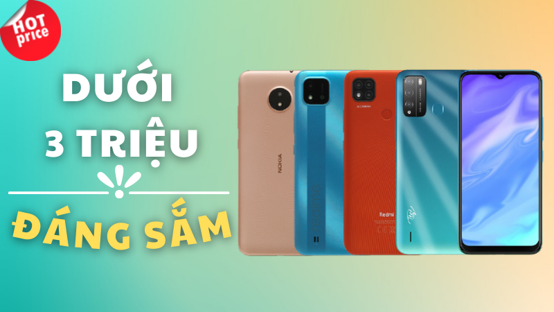 điện thoại giá rẻ dưới 3 triệu