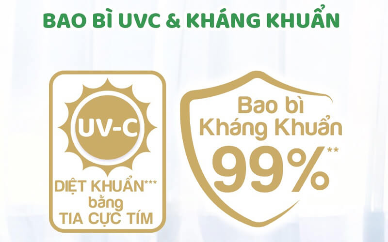 Bao bì kháng khuẩn 99% & UV-c diệt khuẩn