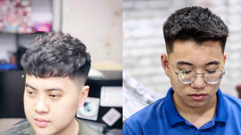 Kiểu undercut ngắn mặt tròn