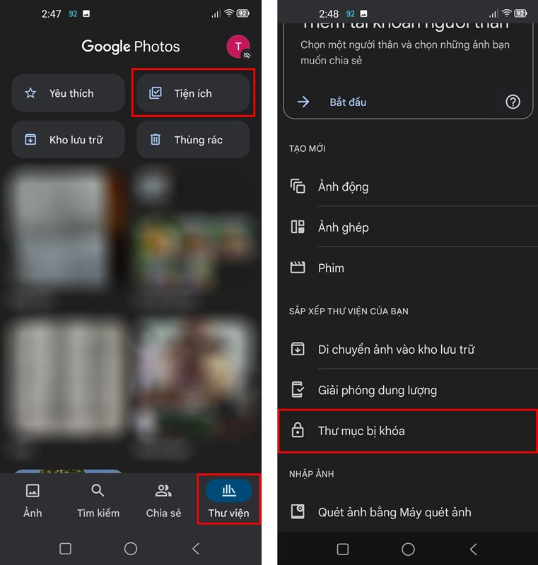Cách ẩn video và hình ảnh