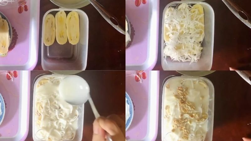 Làm kem chuối nước cốt dừa