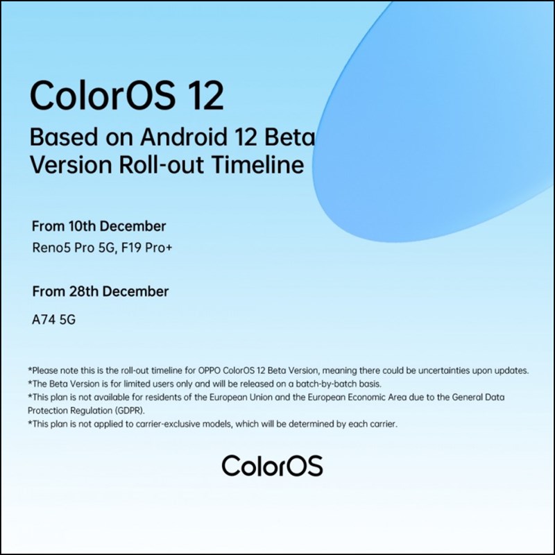 Đã có lịch cập nhật ColorOS trong tháng 12: 7 thiết bị được 'lên đời' Đã có lịch cập nhật ColorOS trong tháng 12: 7 thiết bị được 'lên đời'