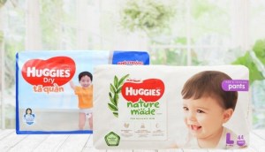 Chăm sóc bé với tã quần Huggies siêu thấm hút cho bé khô thoáng suốt cả ngày