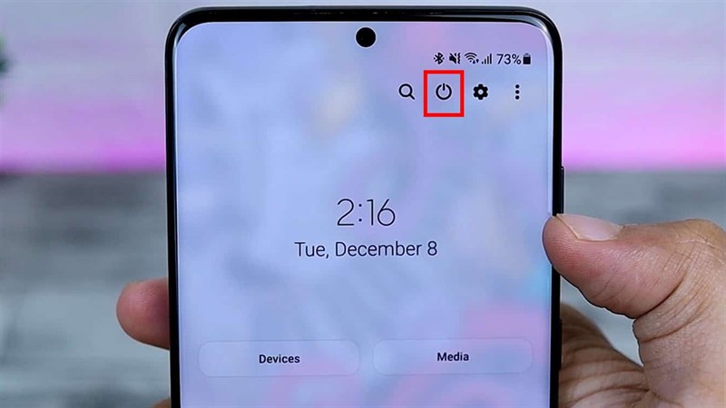 Cách tắt nguồn điện thoại Samsung Galaxy A72 nhanh chóng, đơn giản