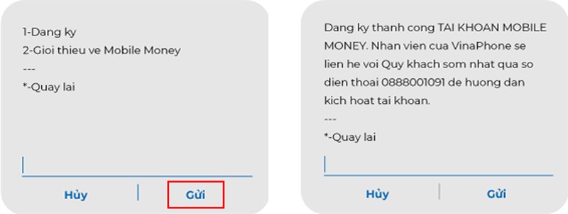 Cách đăng ký Mobile Money