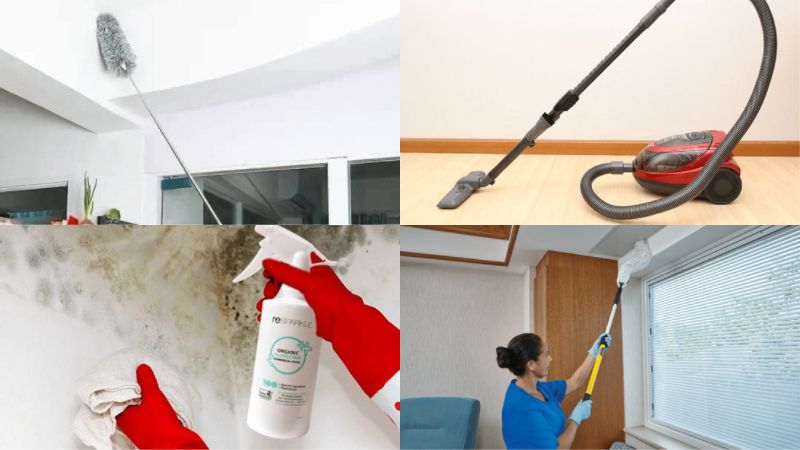 Hướng dẫn cách vệ sinh trần nhà theo từng loại vật liệu