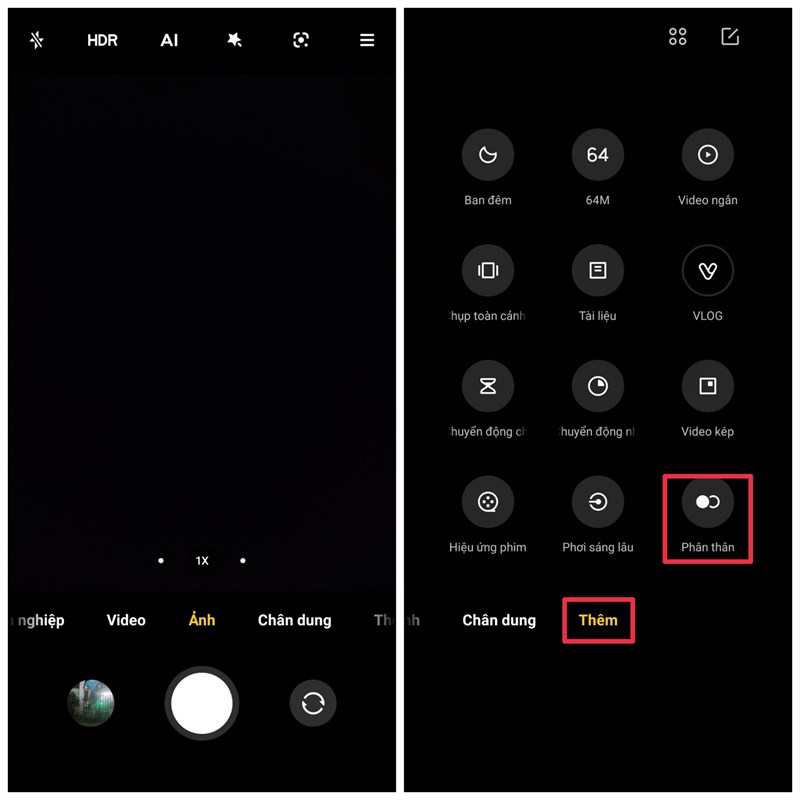 cách chụp ảnh phân thân trên xiaomi 
