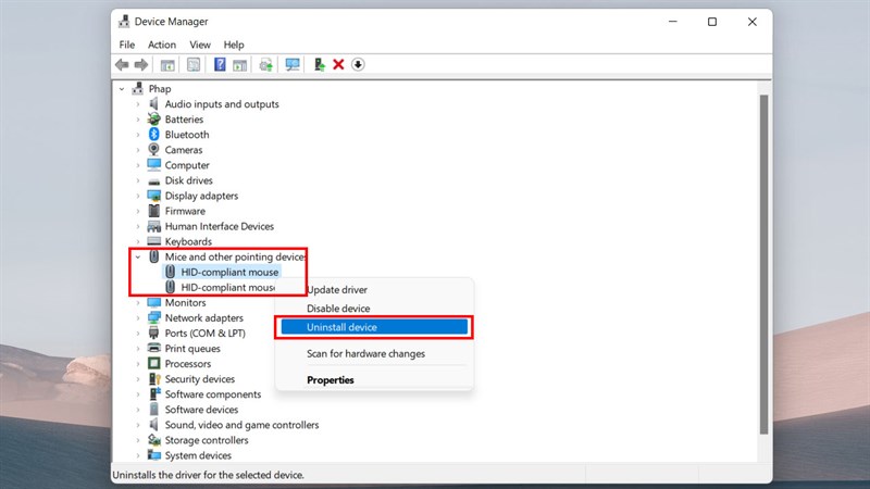 Không sử dụng được chuột laptop