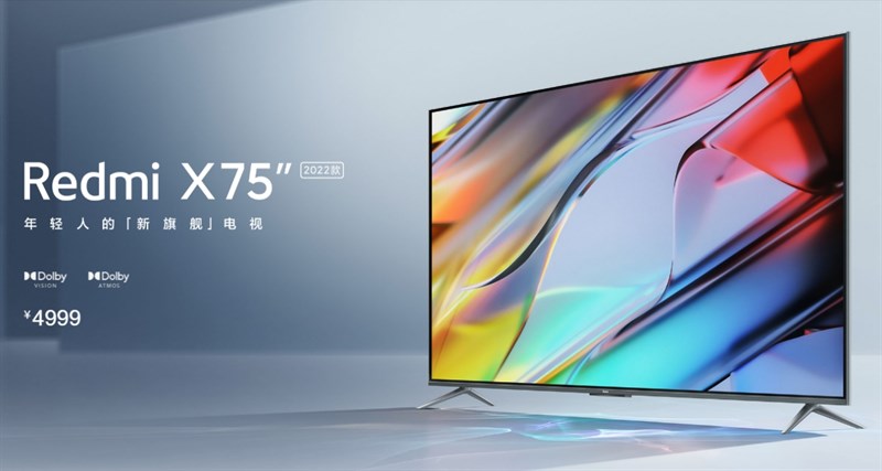 Redmi Smart TV X75 2022 hỗ trợ công nghệ hình ảnh Dolby Vision và âm thanh Dolby Atmos