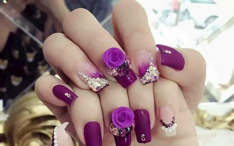 nail màu tím giá tốt Tháng 8 2023  Mua ngay  Shopee Việt Nam