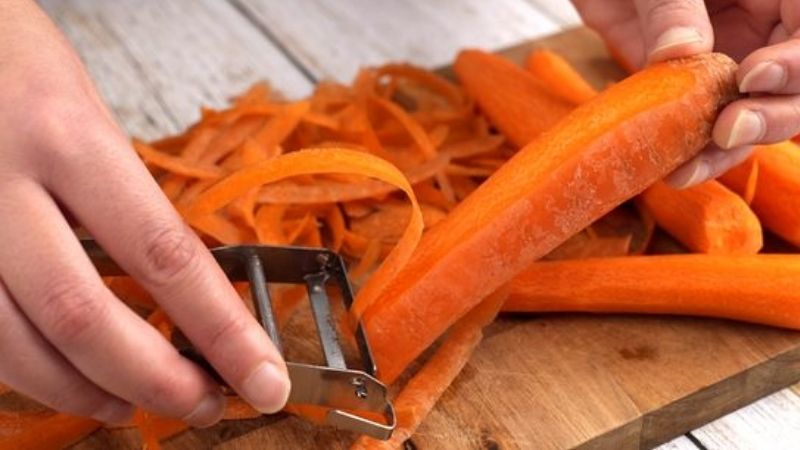 Vỏ cà rốt có thể chế biến thành nhiều món ăn ngon