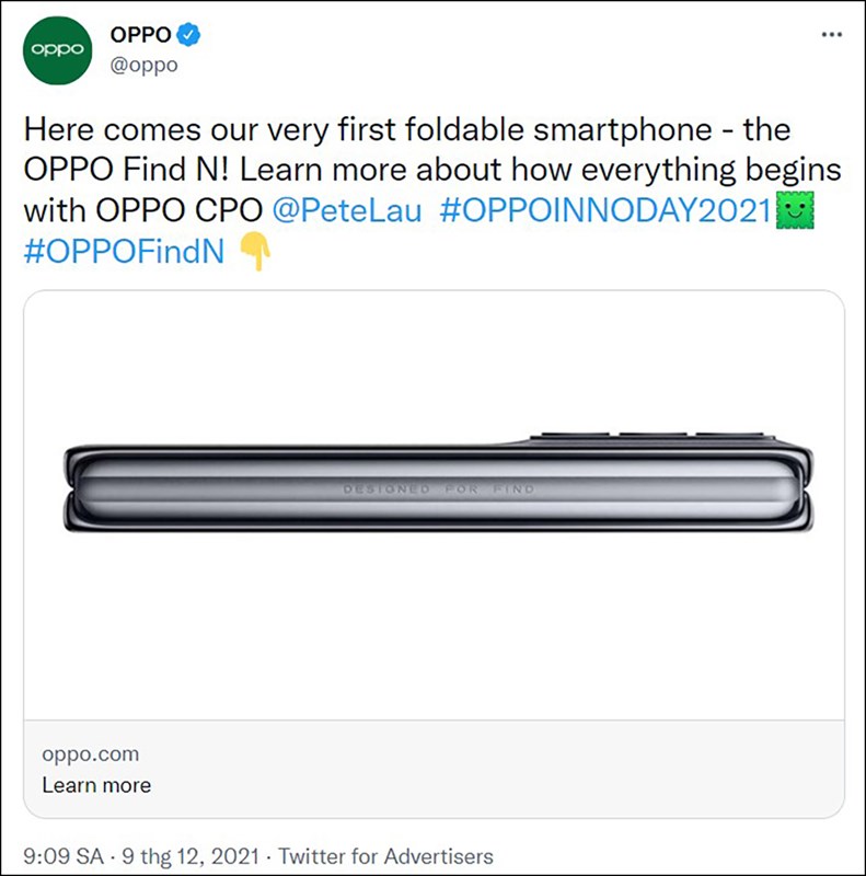 OPPO Find N sắp ra mắt OPPO Find N sắp ra mắt