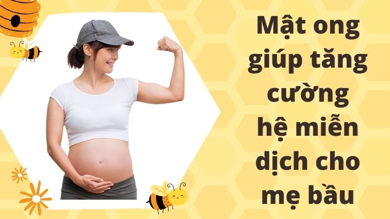 Mật ong giúp tăng cường hệ miễn dịch cho mẹ bầu