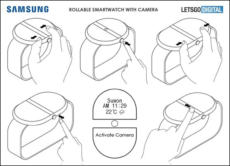Rò rỉ bằng sáng chế đồng hồ thông minh Samsung