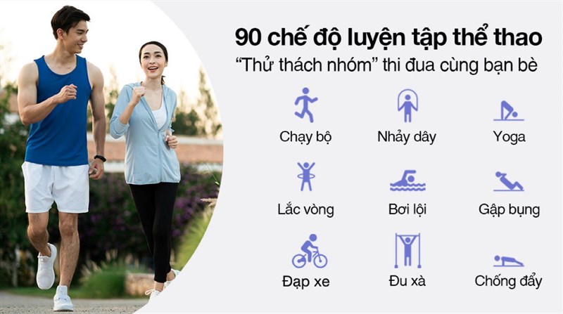 Chế độ tập luyện đa dạng