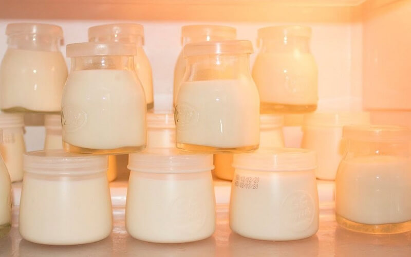 Nếu bạn muốn giữ sữa chua được lâu hơn thì nên bảo quản trong ngăn đá tủ lạnh
