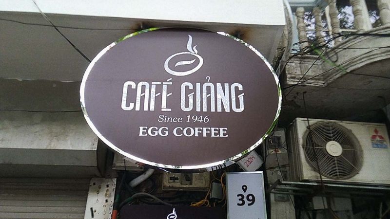 Cafe Trứng nổi tiếng Hà Nội.