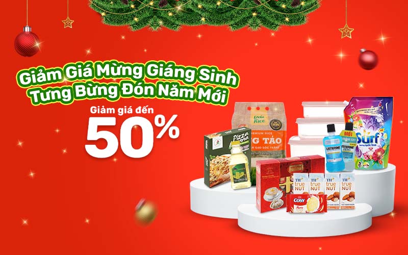 Giảm Giá Mừng Giáng Sinh – Tưng Bừng Đón Năm Mới giảm giá đến 50%