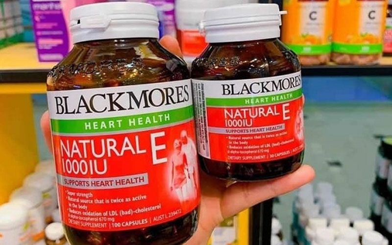 Viên uống vitamin E Blackmores Natural 1000IU