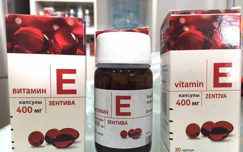 Viên uống vitamin E màu đỏ 400mg