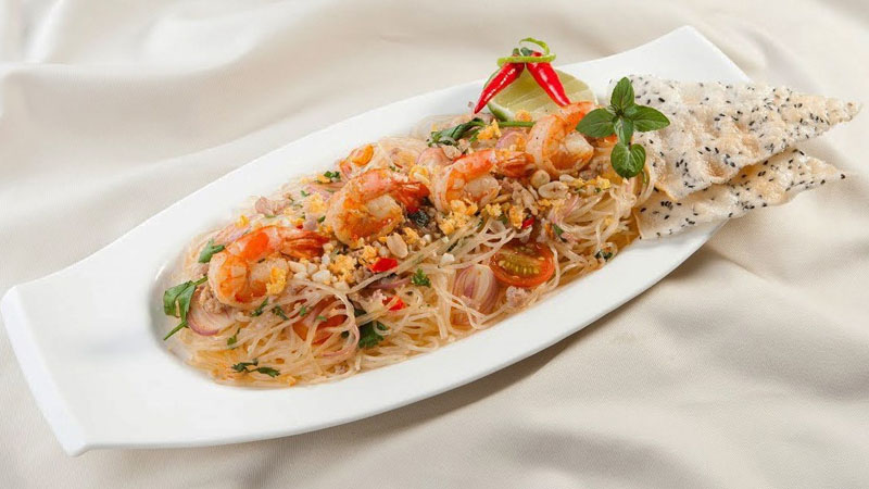 Miến nưa tươi trộn kiểu Thái Miến nưa tươi trộn kiểu Thái