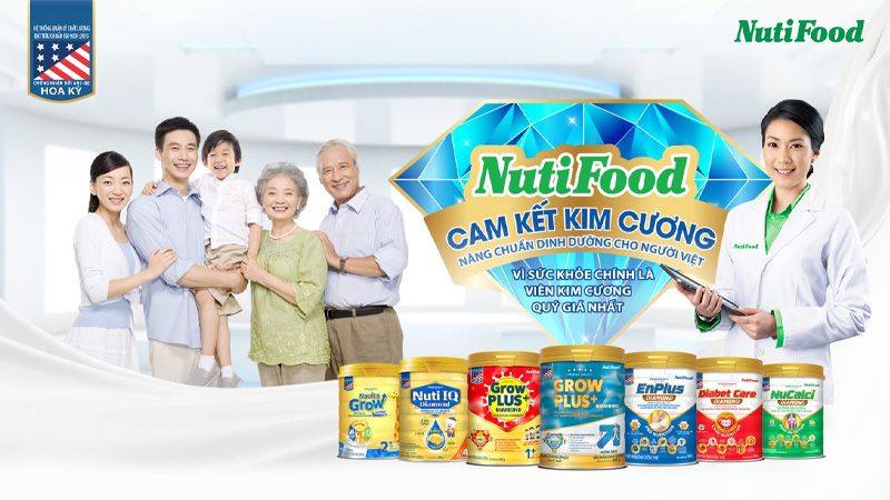 NutiFood luôn là thương hiệu chất lượng đạt chuẩn Hoa Kỳ