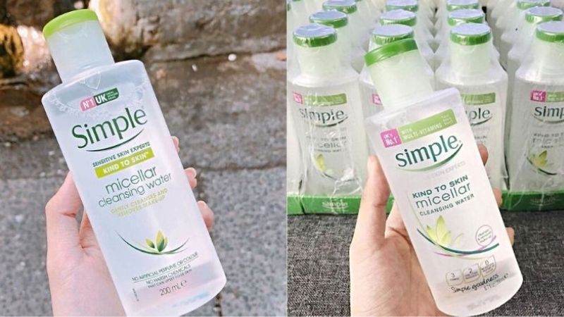 Nước tẩy trang Simple Kind To Skin Micellar Cleansing Water