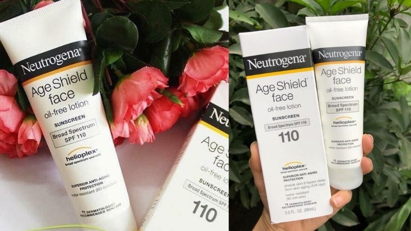 Kem chống nắng Neutrogena Age Shield Oil-Free Face Lotion với Broad Spectrum SPF 110