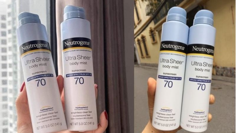 Kem chống nắng dạng xịt Neutrogena Ultra Transparent Body Spray SPF 70