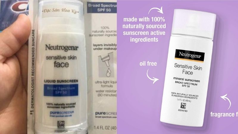 Kem chống nắng mặt Neutrogena Face Sunscreen For Sensitive