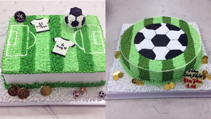 Bánh sinh nhật sân bóng đá