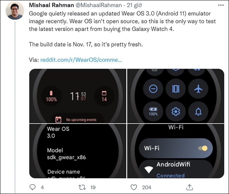 Wear OS 3 lộ giao diện người dùng