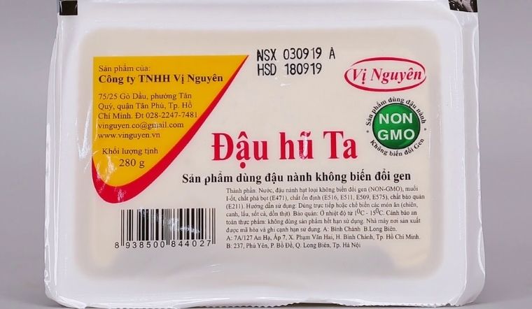 Dùng ngay đậu hũ Vị Nguyên tươi ngon, an toàn, không sử dụng hoá chất