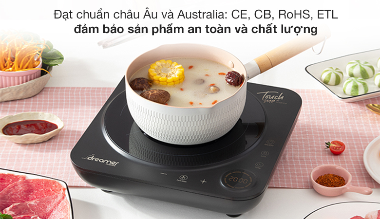 Bếp từ Dreamer có tốt không? Có nên mua không? > Bếp từ Dreamer đạt các tiêu chuẩn quốc tế