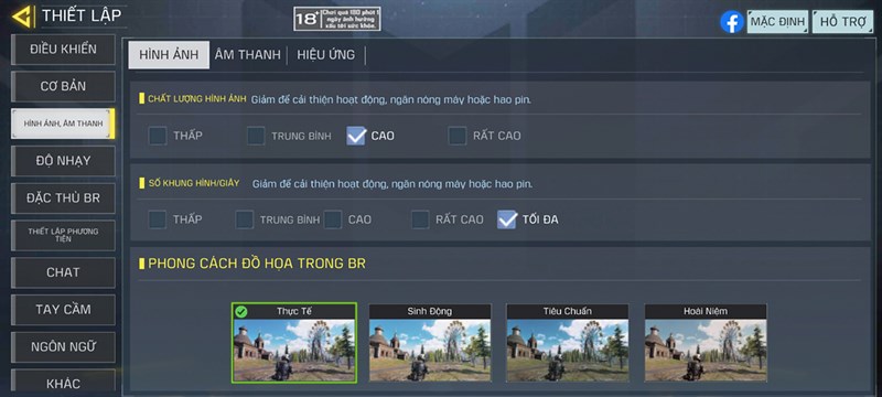 Thiết lập cấu hình Call Of Duty Mobile trên Samsung Galaxy A52s Thiết lập cấu hình Call Of Duty Mobile trên Samsung Galaxy A52s
