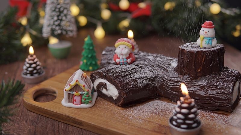 Yule Log Cake