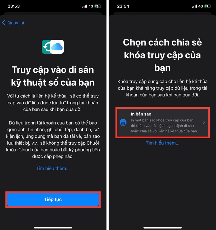 Cách thiết lập tính năng thừa kế di sản kỹ thuật số trên iPhone