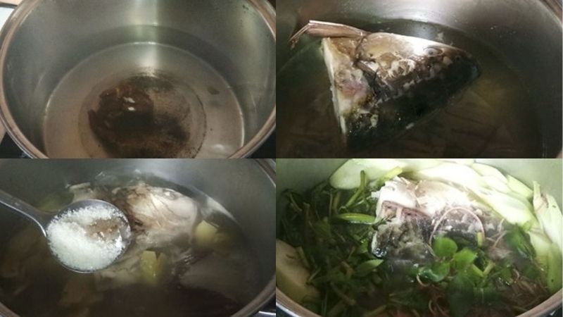 Chiên cá để khử bớt mùi tanh và rút ngắn thời gian nấu canh